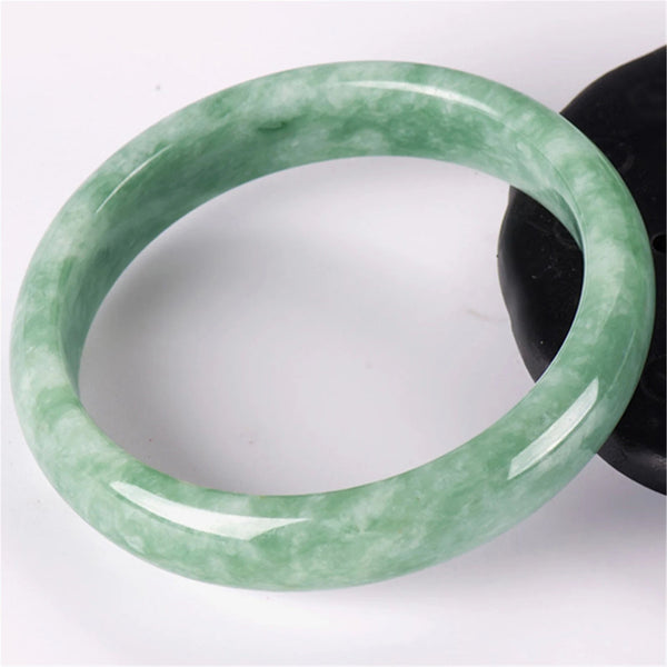 Natural Green Jade Stone Bangle Lady bracelet