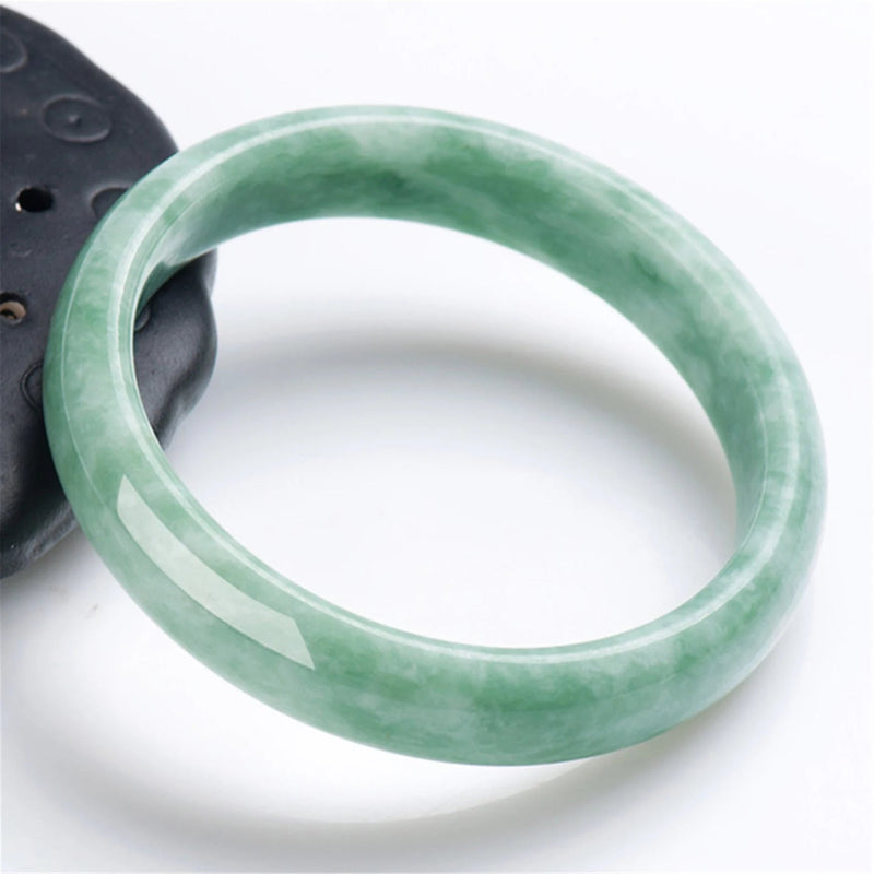 Natural Green Jade Stone Bangle Lady bracelet