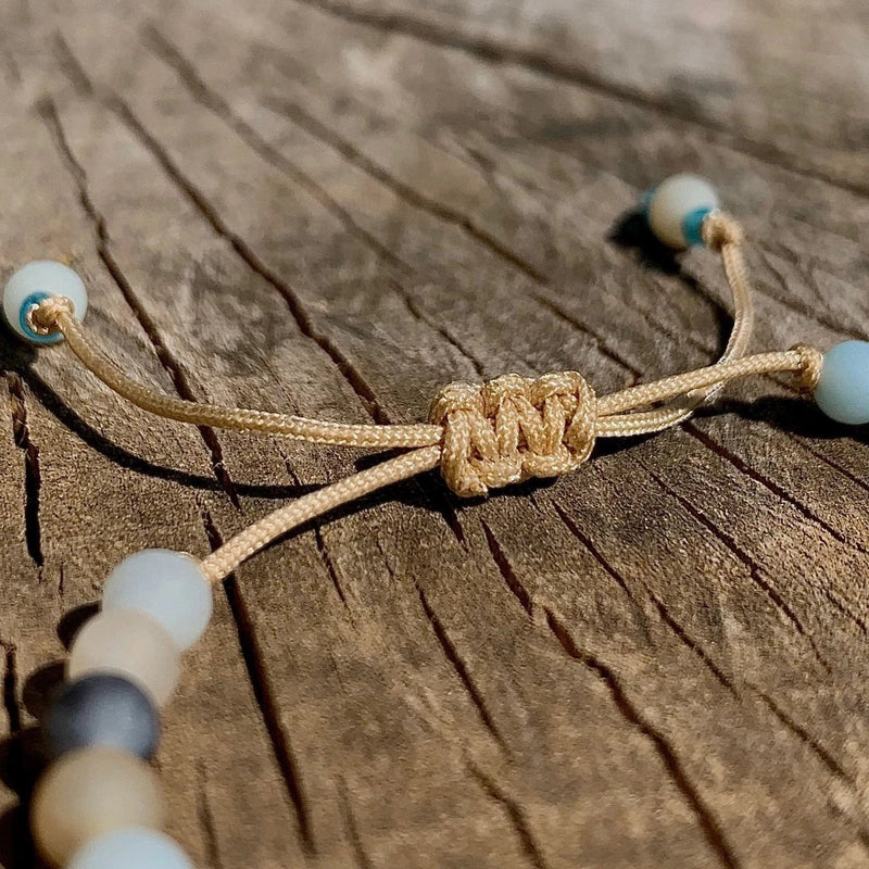 Handmade Frosted Amazonite Spiritual Yoga Bracelet