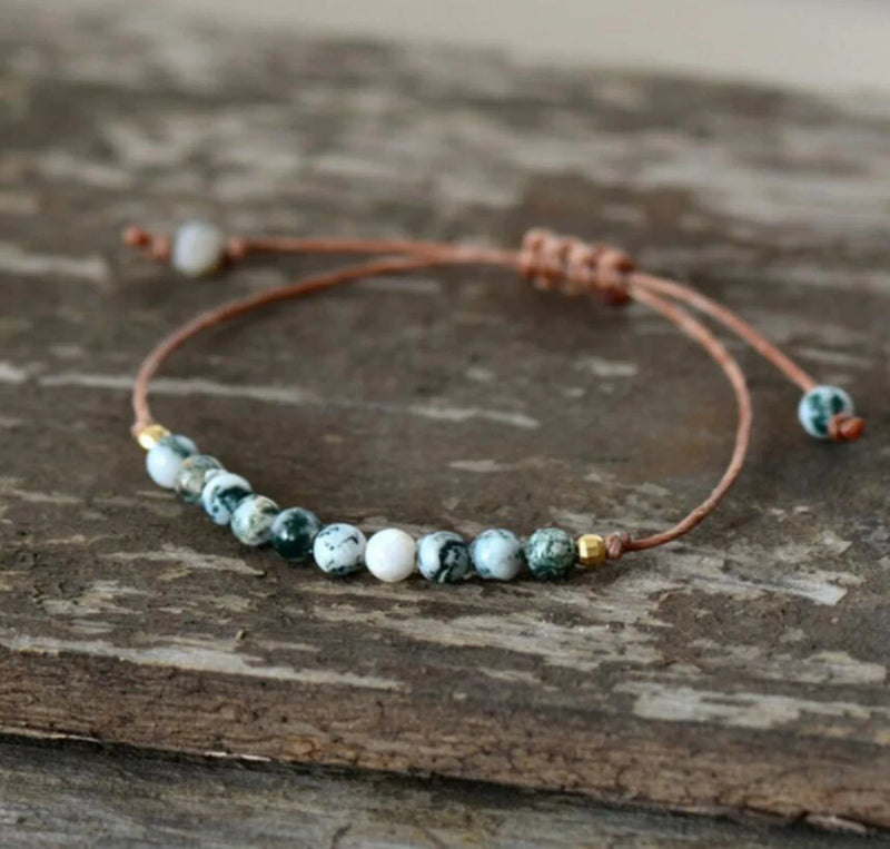 Natural Jasper Stone Healing Inner Peace Bracelet