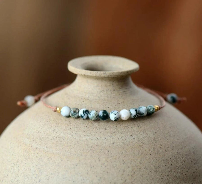 Natural Jasper Stone Healing Inner Peace Bracelet