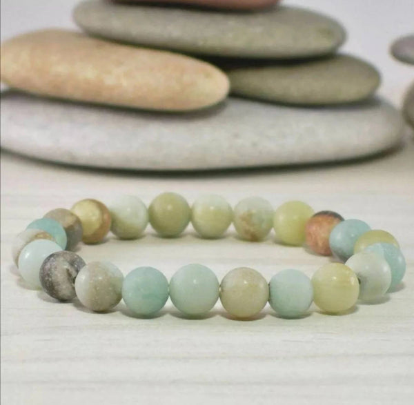 Boho Amazonite Beaded Bracelet