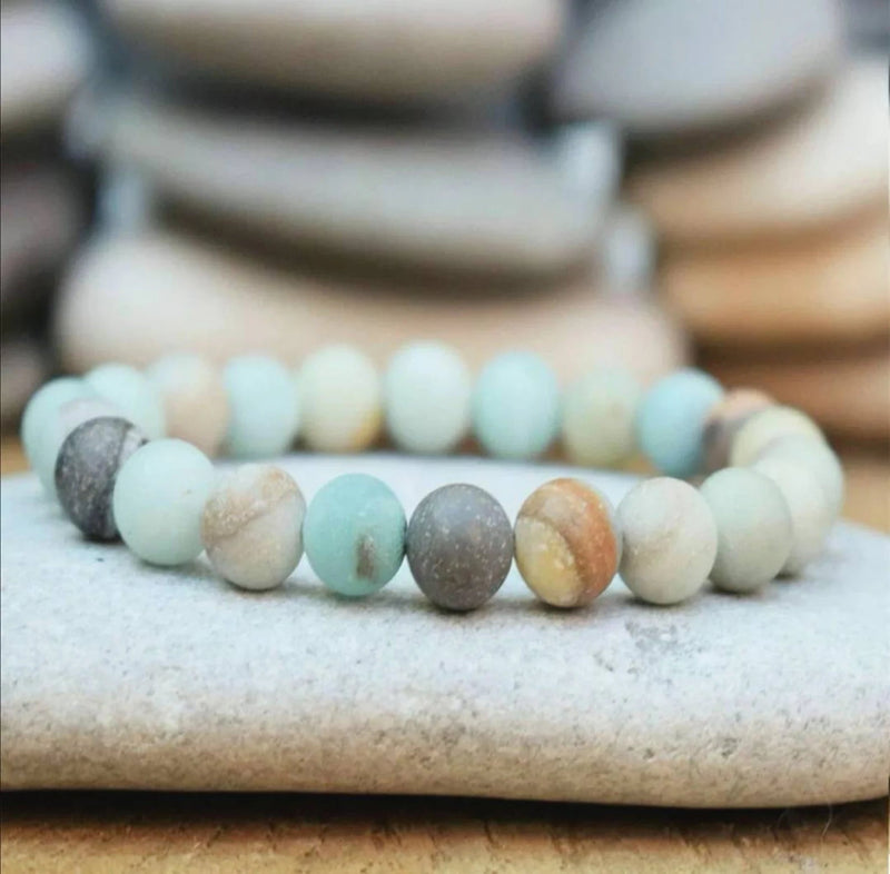 Boho Amazonite Beaded Bracelet