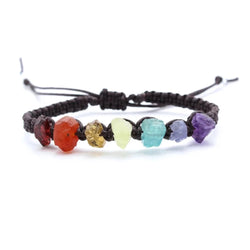 Raw Gemstone Chakra Bracelet