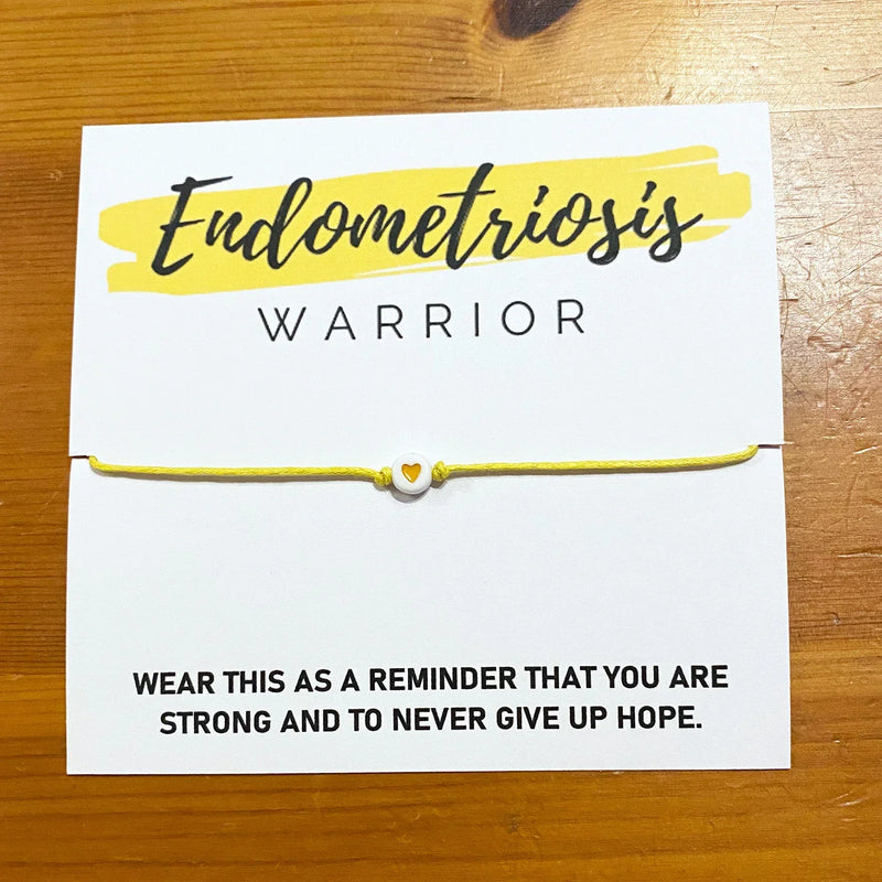 Endometriosis Awareness Ribbon Bracelet