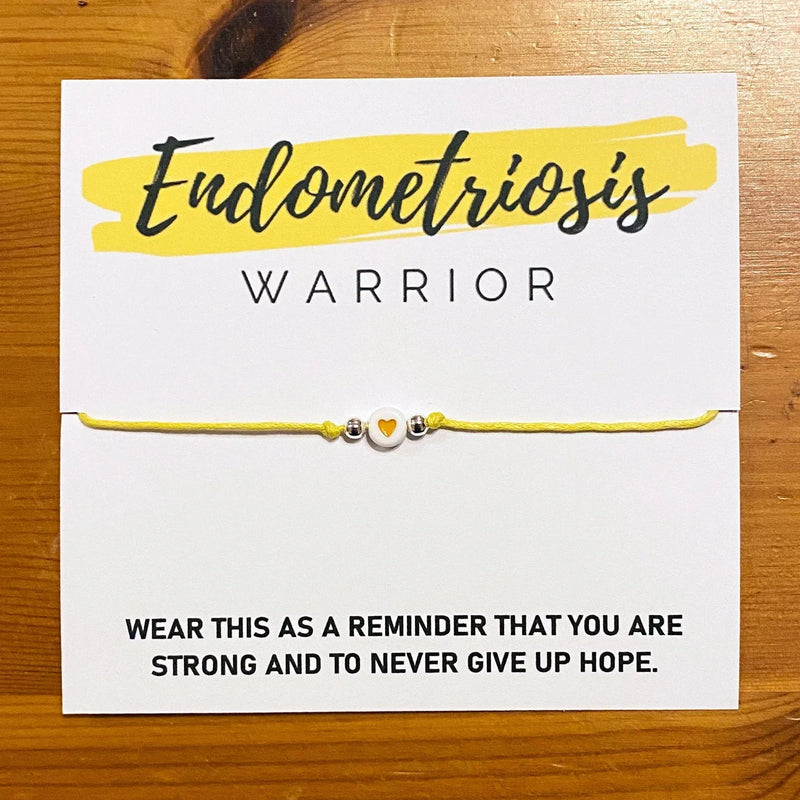 Endometriosis Awareness Ribbon Bracelet