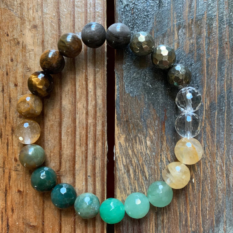 Rainbow of Abundance Jade Bracelet