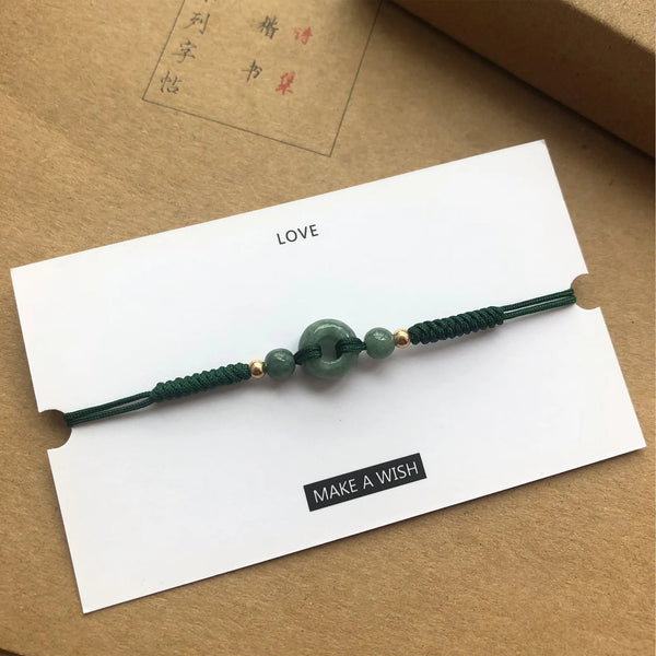 Natural Green Jade Stone Bracelet