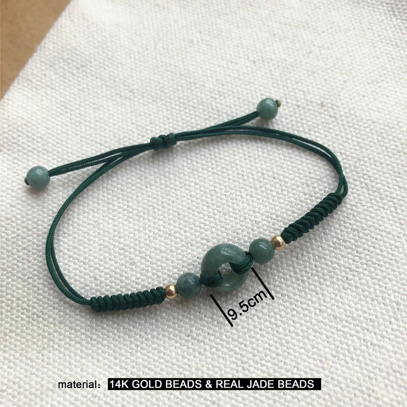 Natural Green Jade Stone Bracelet