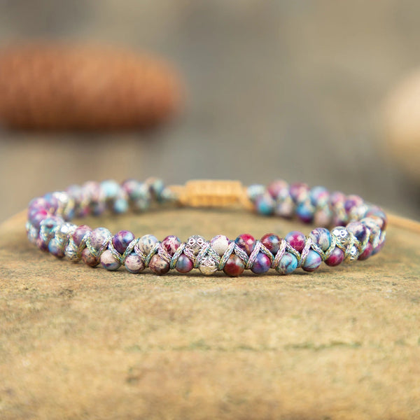 Galaxy Sea Sediment Stone Bracelet