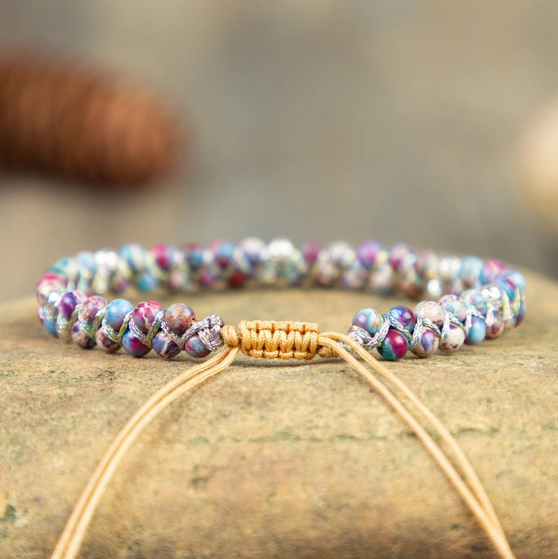 Galaxy Sea Sediment Stone Bracelet