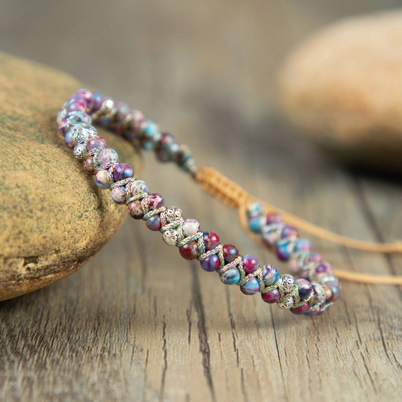 Galaxy Sea Sediment Stone Bracelet