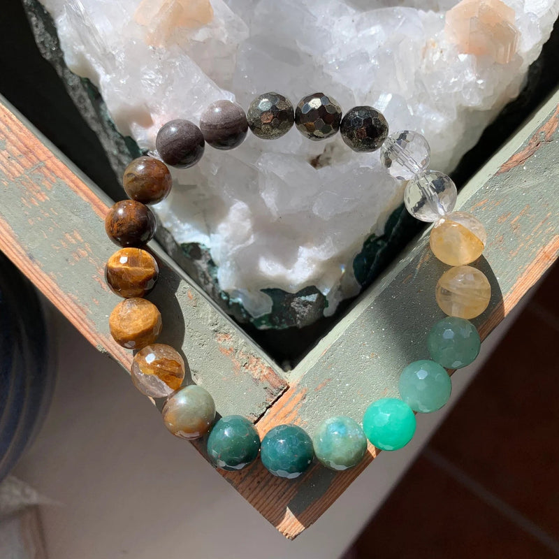 Rainbow of Abundance Jade Bracelet