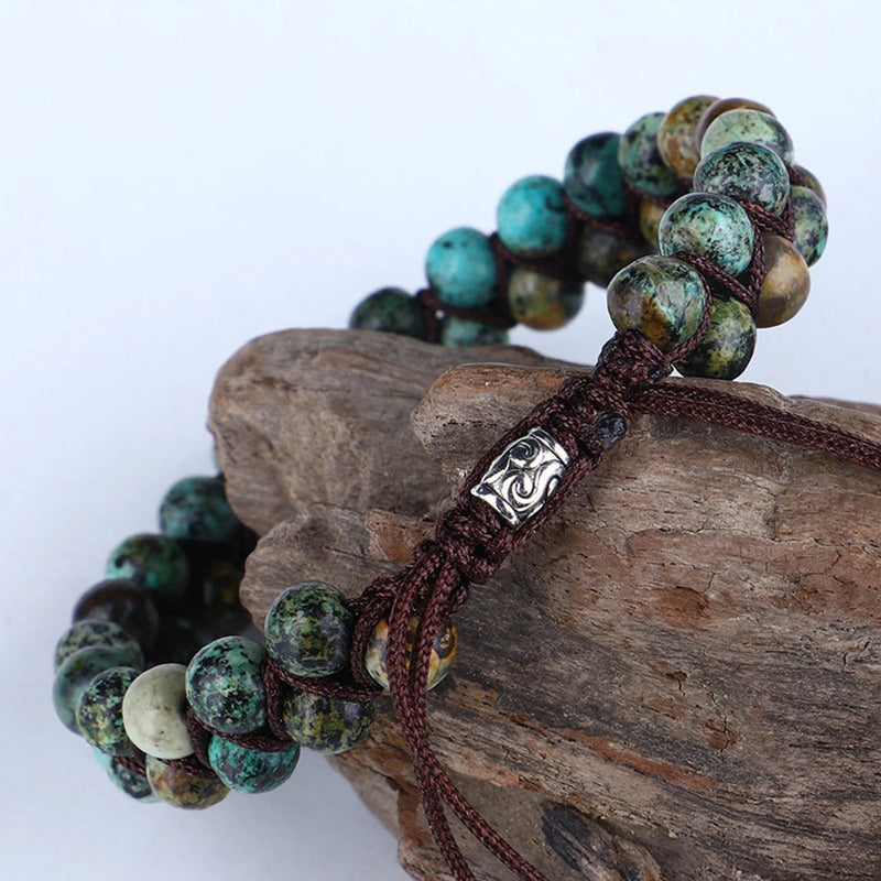 African Turquoise Natural Gemstone Bracelet