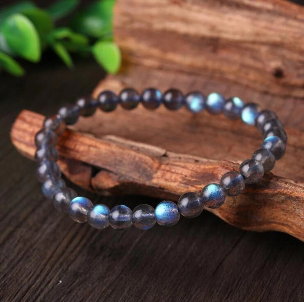 Natural Labradorite Gemstone Healing Strength Bracelet