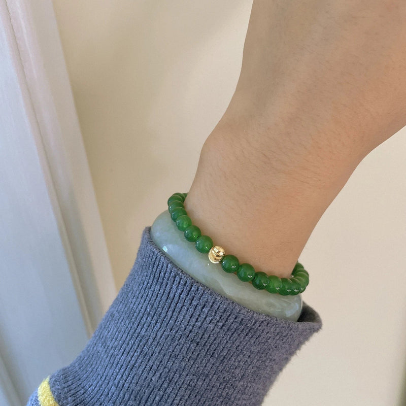 Emerald Green Jade Bracelet
