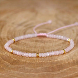 Rose Quartz Dainty Bracelet