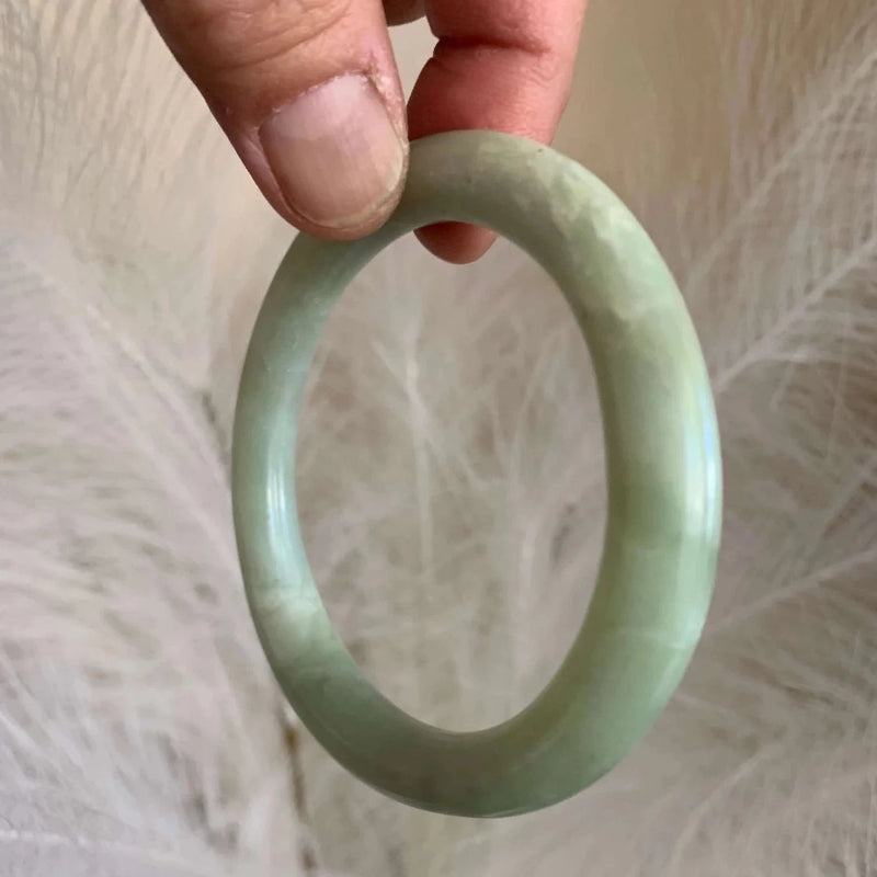 Sea Green jade bangle bracelet