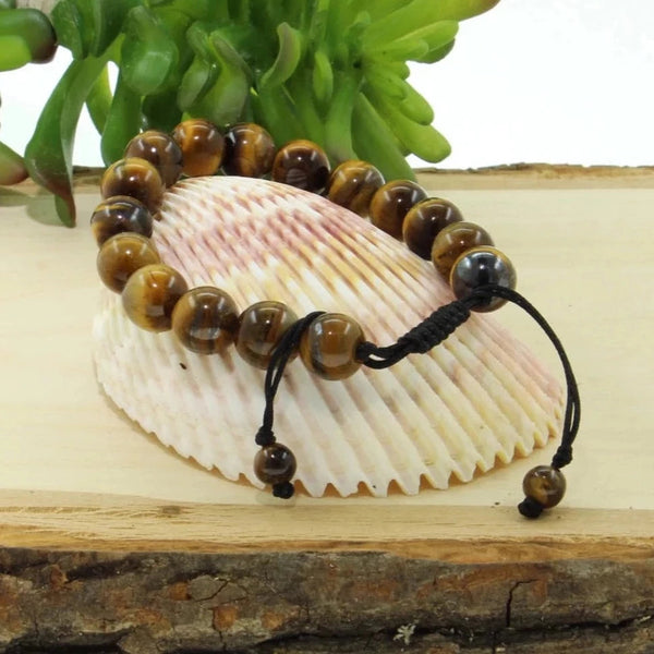 Natural Genuine Tiger Eye Lucky Gemstone Bracelet