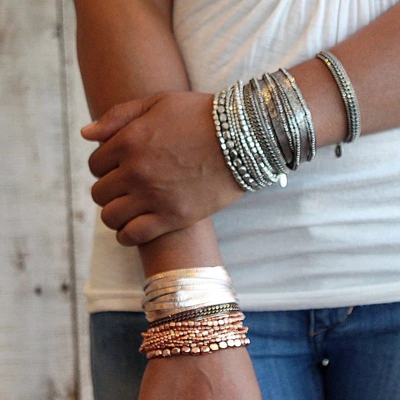 Silver Bead Bracelet