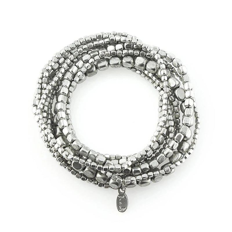 Silver Bead Bracelet