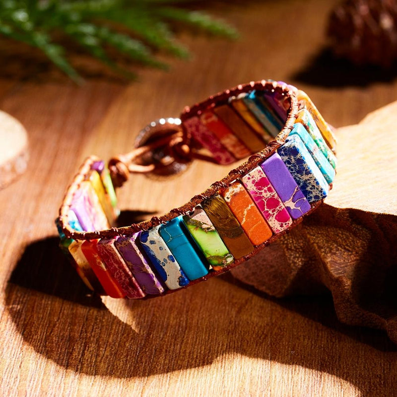 Colorful Seven Chakras Natural Bracelet