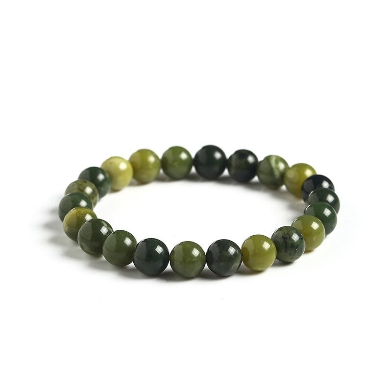 Green Jade Beaded Bracelet