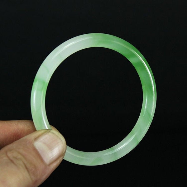 Natural Green Jade Bangle