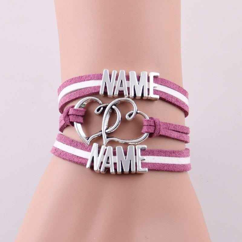 Handmade custom name bracelet