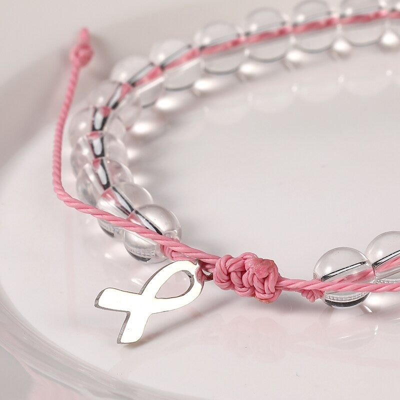 Breast Cancer Awareness Charm Bracelet