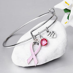 Lady charm Breast Cancer Bracelet