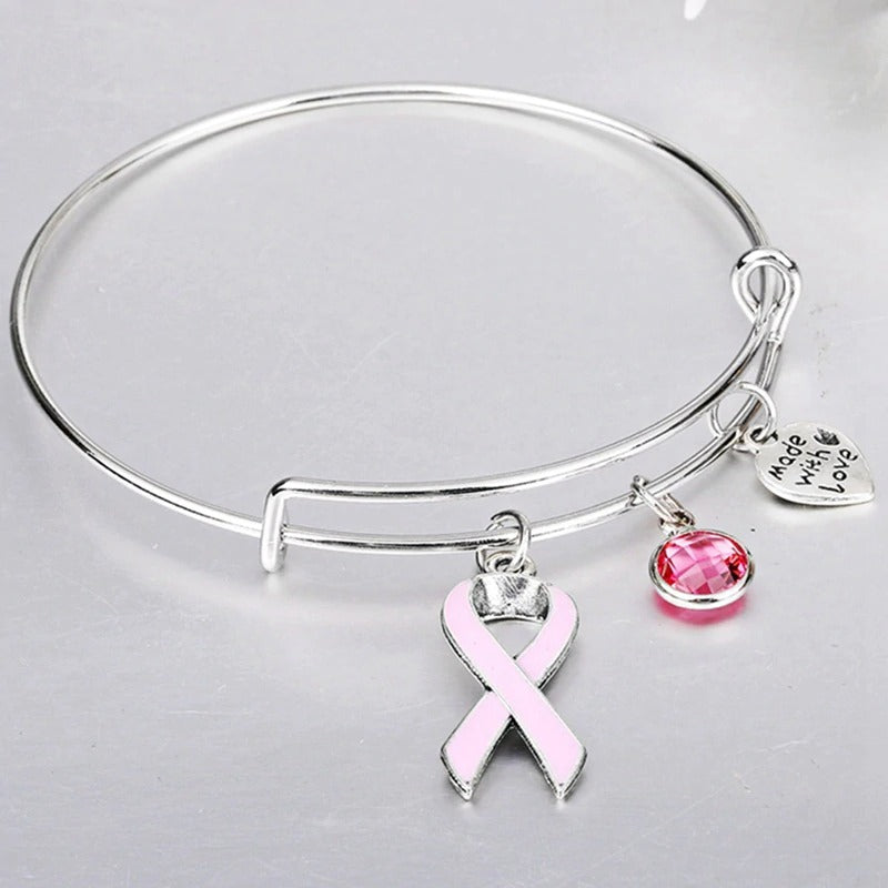 Lady charm Breast Cancer Bracelet