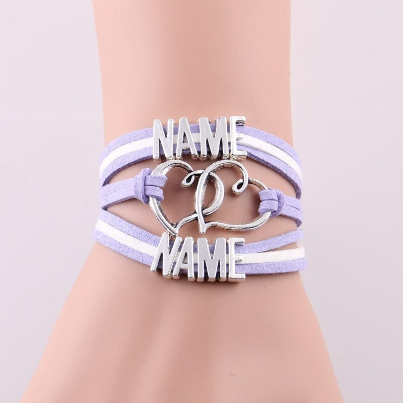 Handmade custom name bracelet